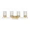 Z-Lite Archer 4 Light Vanity, Heirloom Gold & Clear 344-4V-HG - alternate 5